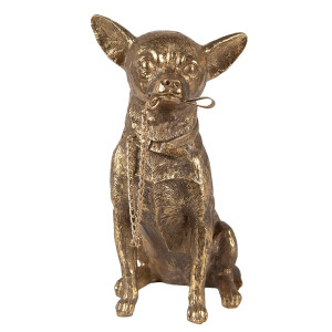 Figurina Catelus polirasina aurie 13x9x18 cm