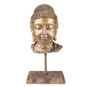 Figurina Buddha polirasina aurie 13x9x25 cm