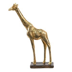 Figurina Girafa polirasina aurie 15x4x21 cm