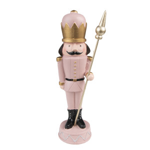 Figurina Spargatorul de Nuci polirasina roz 7x7x23 cm