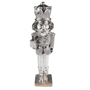 Figurina Spargatorul de Nuci polirasina argintie 5x4x16 cm