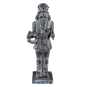 Figurina Spargatorul de Nuci polirasina gri 15x11x47 cm