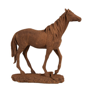 Figurina Cal polirasina maro 21x7x21 cm