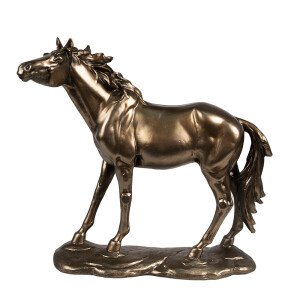 Figurina Cal polirasina maro 34x10x32 cm