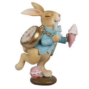 Figurina Iepuras Paste polirasina multicolora 10x6x14 cm
