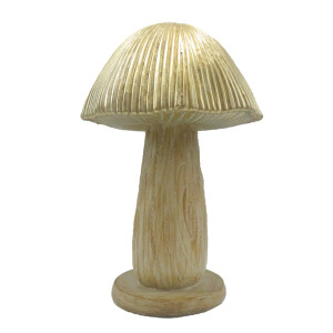 Ciupercuta decorativa polirasina maro 13x20 cm