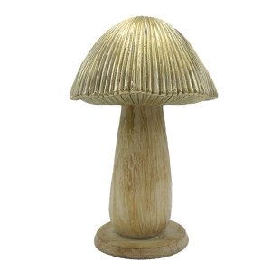 Ciupercuta decorativa polirasina maro 9x14 cm