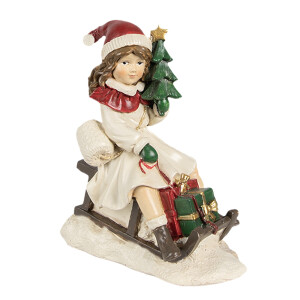 Figurina Fetita polirasina multicolora 10x6x12 cm