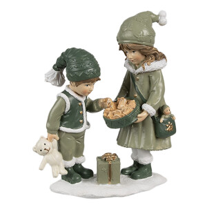 Figurina Copilasi polirasina multicolora 10x5x13 cm