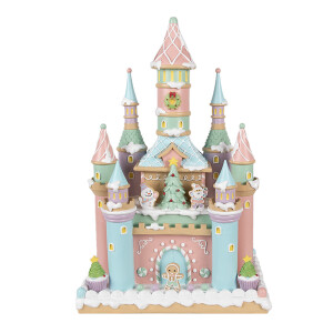 Casuta Turta Dulce polirasina multicolora 27x18x42 cm