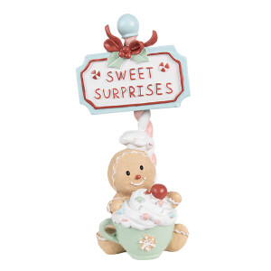 Figurina Turta Dulce polirasina multicolora 13x10x25 cm
