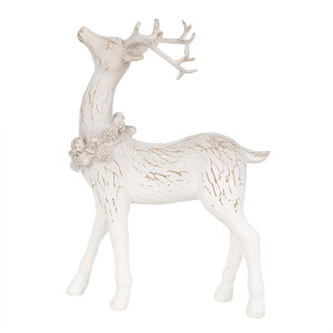 Figurina Ren polirasina alba 13x5x19 cm