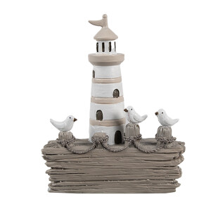 Far Marin decorativ polirasina alba maro 10x4x12 cm