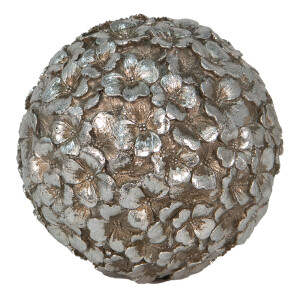 Set 4 sfere decorative polirasina argintie 10 cm