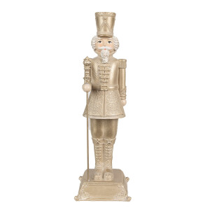 Figurina Spargatorul de Nuci polirasina aurie 10x10x32 cm