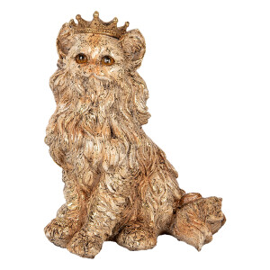 Figurina Pisica polirasina bej 23x19x28 cm