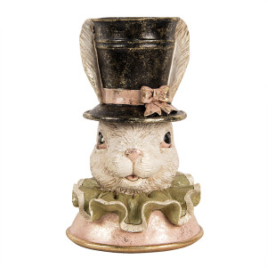 Figurina Iepuras Paste polirasina multicolora 18x15x29 cm