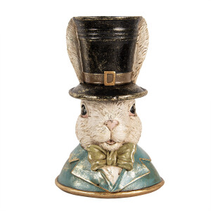 Figurina Iepuras Paste polirasina multicolora 19x15x29 cm