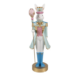 Figurina Iepuras Paste polirasina multicolora 10x9x31 cm
