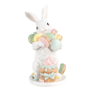 Figurina Iepuras Paste polirasina multicolora 13x15x25 cm