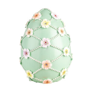 Ou decorativ Paste polirasina multicolora 16x21 cm