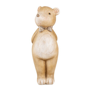 Figurina Ursulet polirasina bej 7x7x18 cm