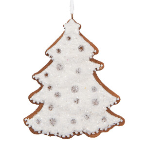 Set 2 ornamente polirasina Bradut Craciun 9x1x10 cm