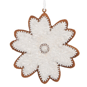 Set 2 ornamente Fulg Zapada Craciun 9x1x10 cm