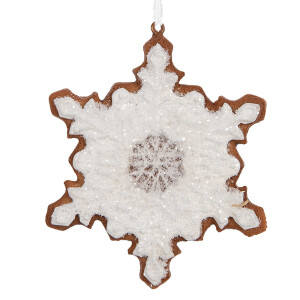 Set 2 ornamente Fulgi Zapada Craciun 9x1x10 cm
