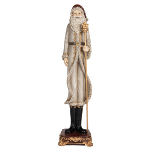 Figurina Mos Craciun polirasina multicolora 10x10x42 cm