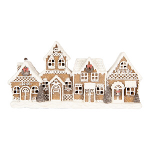 Casute Craciun polirasina multicolora 25x6x13 cm