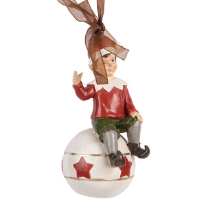 Set 2 ornamente brad Craciun Elf 5x5x10 cm