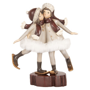 Figurina Fetite polirasina multicolora 15x7x18 cm