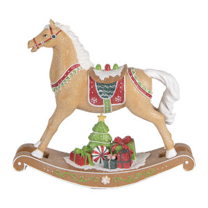 Figurina Craciun Calut polirasina multicolora 26x7x24 cm