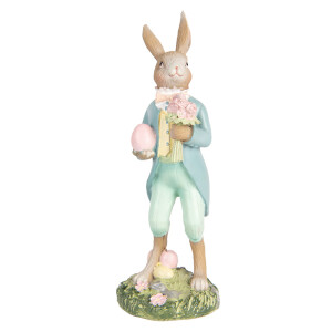 Figurina Iepuras Paste polirasina multicolora 5x5x13 cm