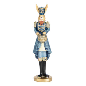 Figurina Iepuras Paste polirasina multicolora 5x5x18 cm