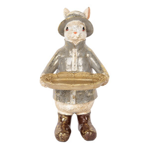 Figurina Iepuras Paste polirasina multicolora 15x19x29 cm