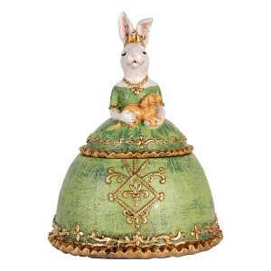 Figurina Iepuras Paste polirasina multicolora 18x15x24 cm