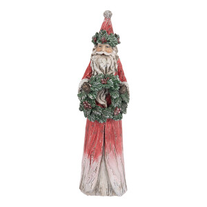Figurina Mos Craciun polirasina multicolora 7x6x24 cm