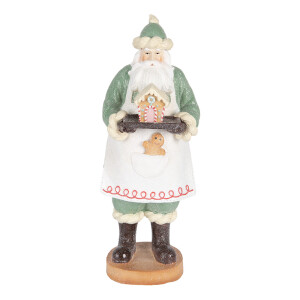 Figurina Mos Craciun Bucatar polirasina multicolora 11x11x30 cm