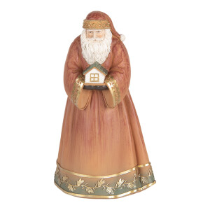 Figurina Mos Craciun polirasina multicolora 17x13x27 cm