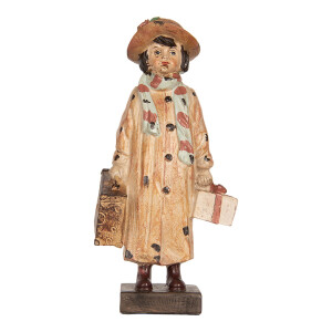 Figurina Fetita polirasina multicolora 14x9x27 cm