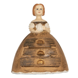Figurina Femeie polirasina multicolora 16x11x20 cm