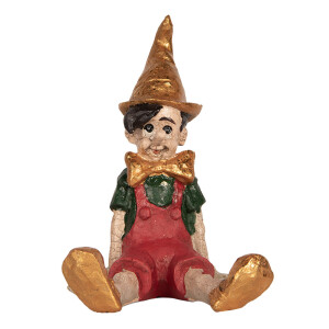 Figurina Pinochio polirasina multicolora 13x13x19 cm