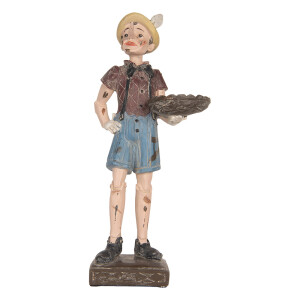 Figurina polirasina multicolora Pinochio 14x10x31 cm
