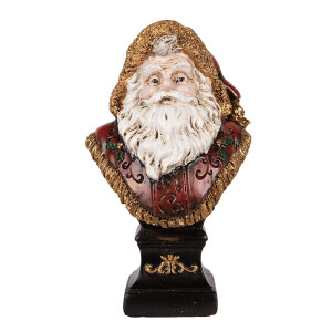 Figurina Mos Craciun polirasina multicolora 10x8x17 cm