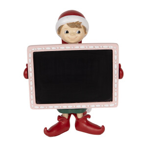 Figurina Elf cu tablita scris 18x15x23 cm