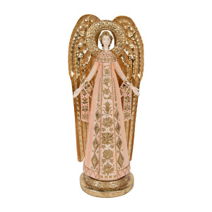 Figurina Inger polirasina roz aurie 20x15x46 cm