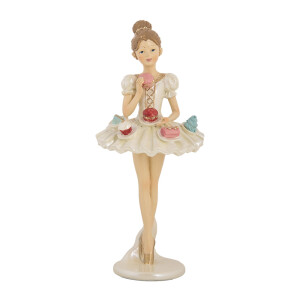 Figurina Balerina polirasina multicolora Ø 10x24 cm