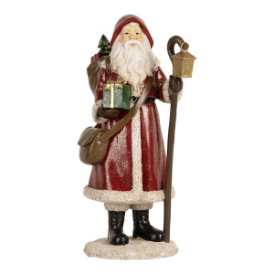 Figurina Mos Craciun polirasina multicolora 12x11x26 cm